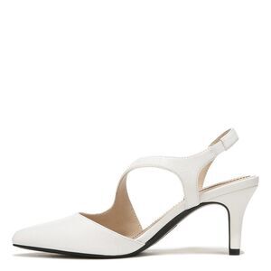 Lifestride Women's, Santorini Pump 9.5 Wide Bright White